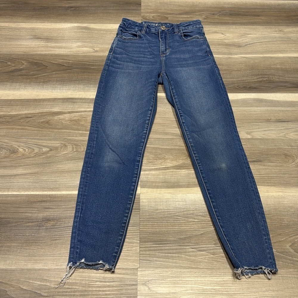🏁 American Eagle Outfitters Curvy Hi-Rise Jegging - Blue size 0